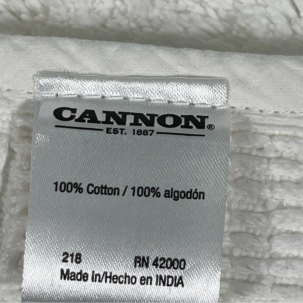 Vintage NWT CAANON Luxury White 100% Cotton Bath Rut